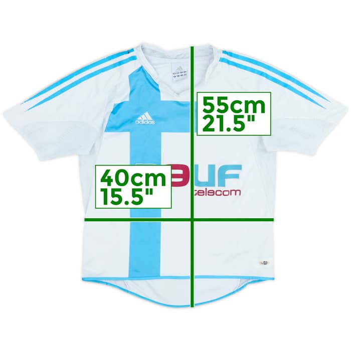 2004-05 Olympique Marseille Home Shirt - 6/10 - (9-10 Years)