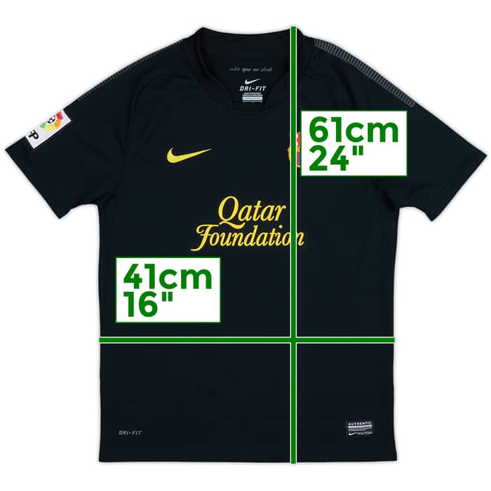2011-12 Barcelona Away Shirt - 8/10 - (11-12 Years)