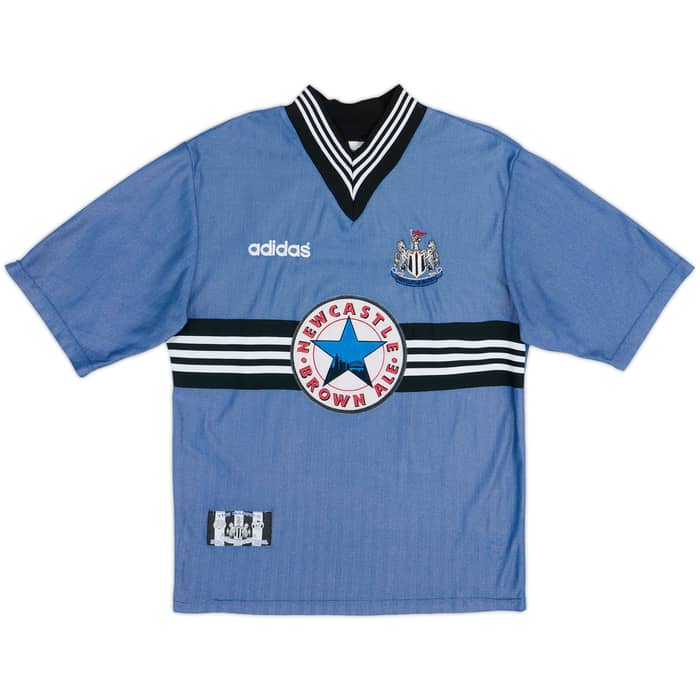 1996-97 Newcastle Away Shirt Shearer #9 - 8/10 - (M)
