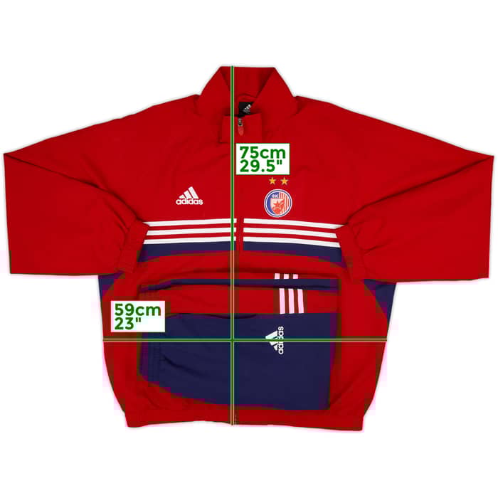 2003-04 Red Star Belgrade adidas Tracksuit - 7/10 - (M)