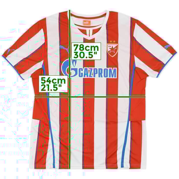 2013-14 Red Star Belgrade Home Shirt - 7/10 - (XL)