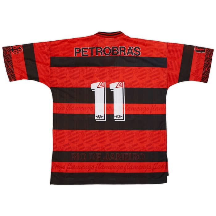 1995-96 Flamengo Centenary Home Shirt #11 - 9/10 - (L)