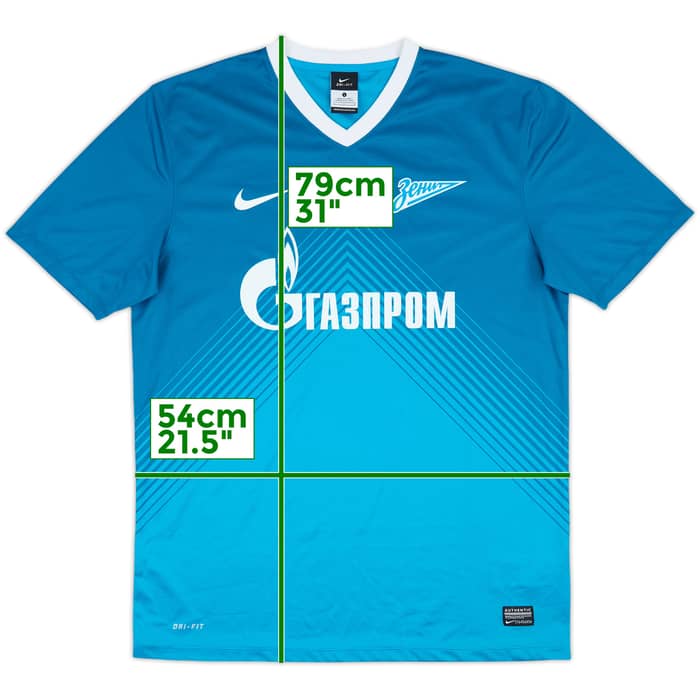 2013-14 Zenit St. Petersburg Basic Home Shirt - 10/10 - (L)