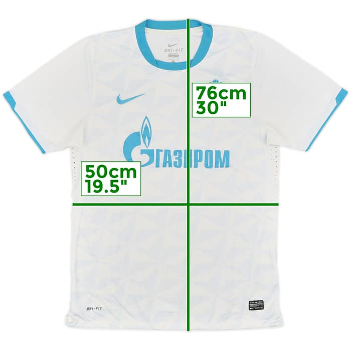 2011-12 Zenit St. Petersburg Authentic Away Shirt - 9/10 - (L)
