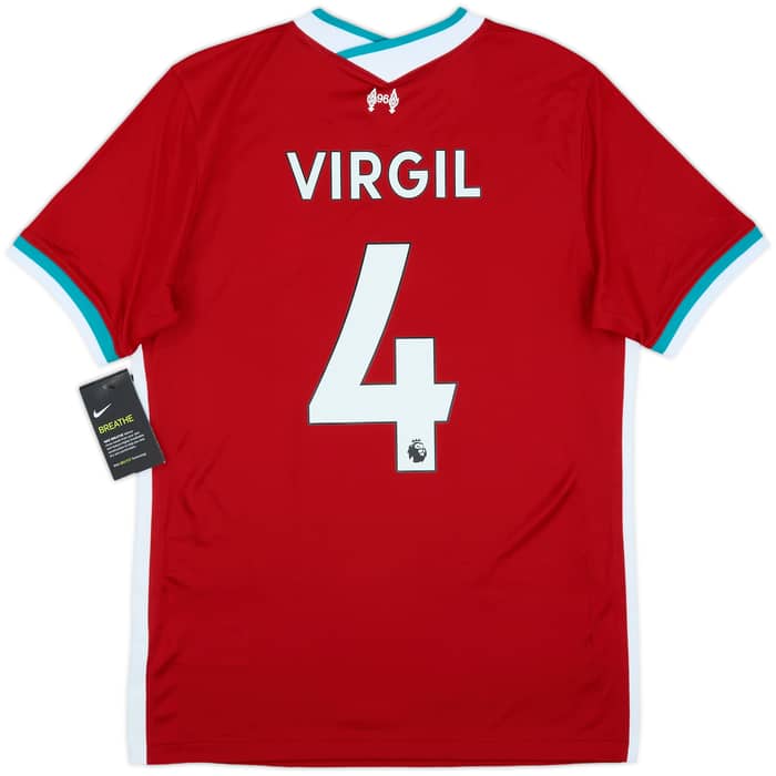 2020-21 Liverpool Home Shirt Virgil #4 (M)