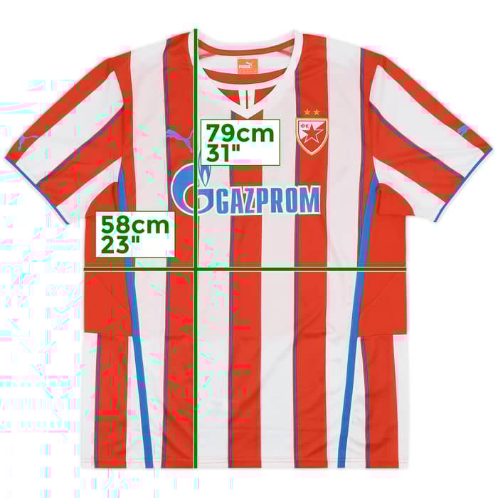 2013-14 Red Star Belgrade Home Shirt - 10/10 - (XL)