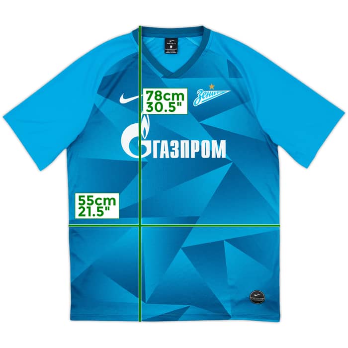 2019-20 Zenit St. Petersburg Basic Home Shirt - 9/10 - (L)
