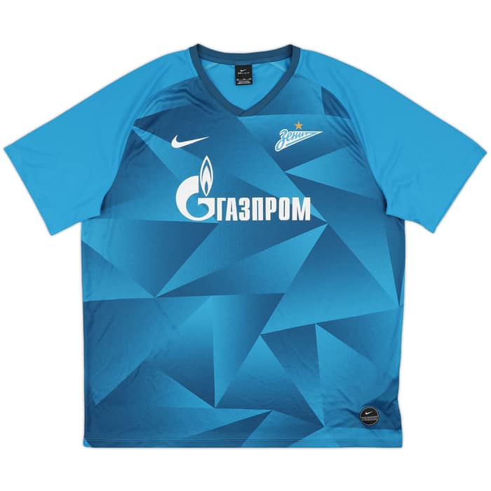 2019-20 Zenit St. Petersburg Basic Home Shirt - 9/10 - (XXL)