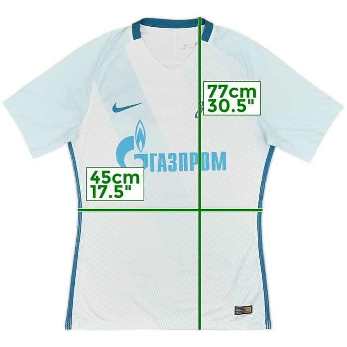 2016-17 Zenit St. Petersburg Authentic Away Shirt - 9/10 - (M)