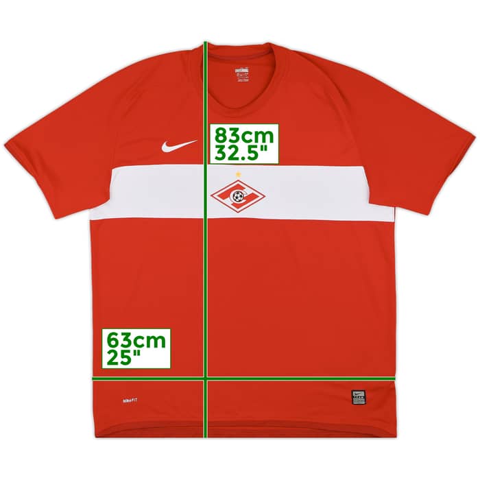 2009 Spartak Moscow Home Shirt - 9/10 - (XXL)