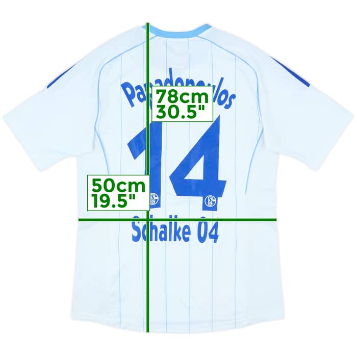 2011-12 Schalke Away Shirt Papadopoulos #14 - 6/10 - (M)