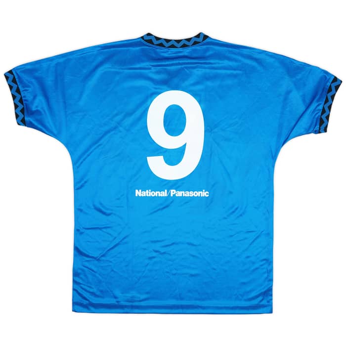 1993-95 Gamba Osaka Home Shirt #9 - 8/10 - (L)