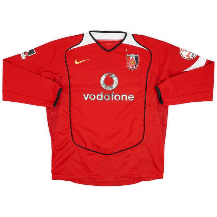 2005 Urawa Red Diamonds Home L/S Shirt - 5/10 - (L)