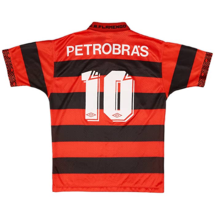 1994-95 Flamengo Centenary Home Shirt #10 - 9/10 - (M)