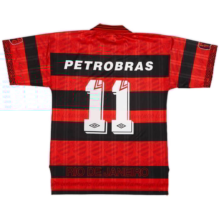 1995-96 Flamengo Centenary Home Shirt #11 - 9/10 - (L)
