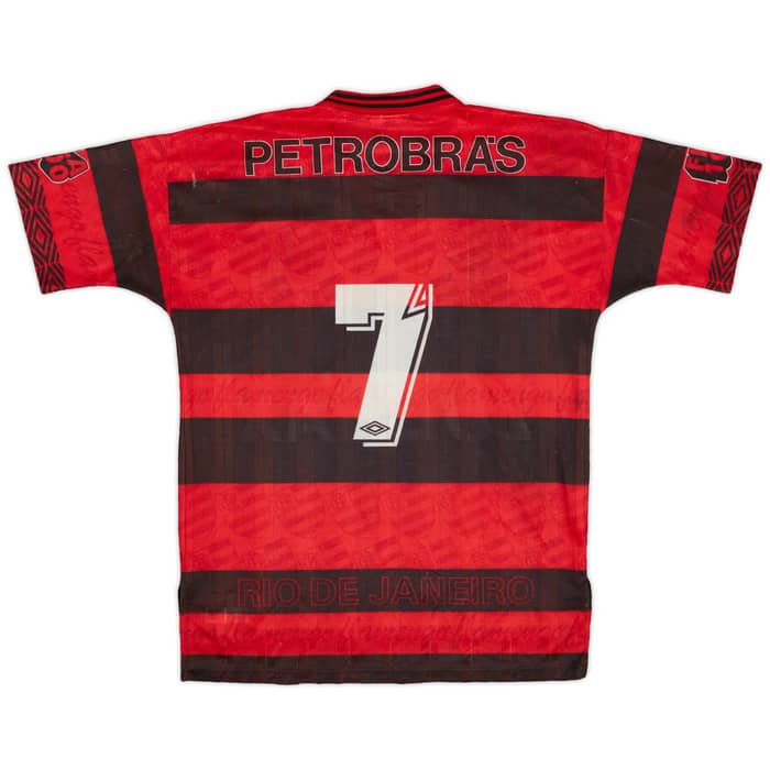 1995-96 Flamengo Centenary Home Shirt #7 - 5/10 - (L)