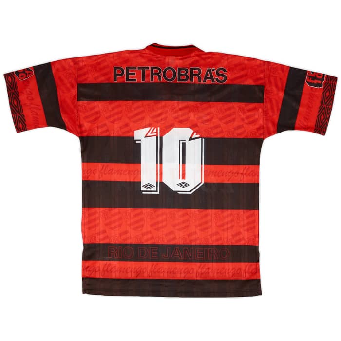 1995-96 Flamengo Centenary Home Shirt #10 - 9/10 - (L)