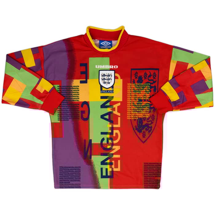 1993-95 England GK Full Kit - 8/10 - (L.Boys)