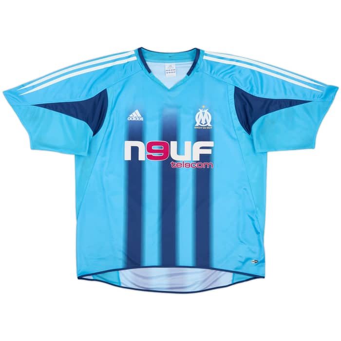 2004-05 Olympique Marseille Away Shirt Lizarazu #3 - 8/10 - (XL)