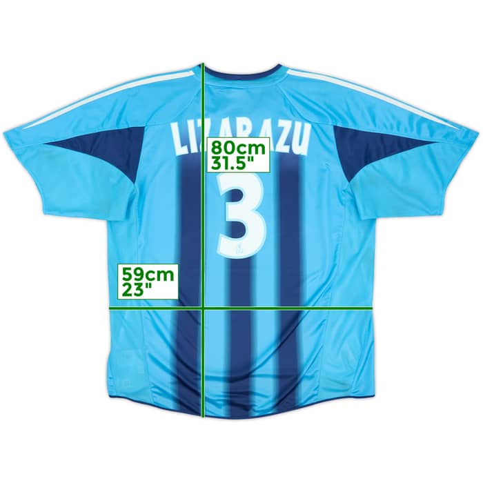 2004-05 Olympique Marseille Away Shirt Lizarazu #3 - 8/10 - (XL)
