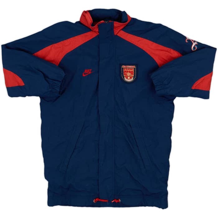 1994-96 Arsenal Nike Hooded Rain Jacket - 8/10 - (M)