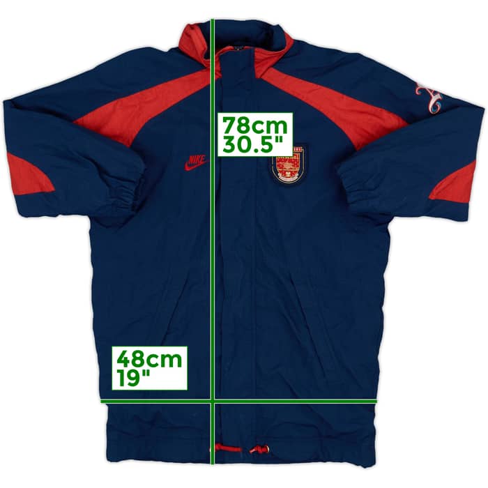 1994-96 Arsenal Nike Hooded Rain Jacket - 8/10 - (M)