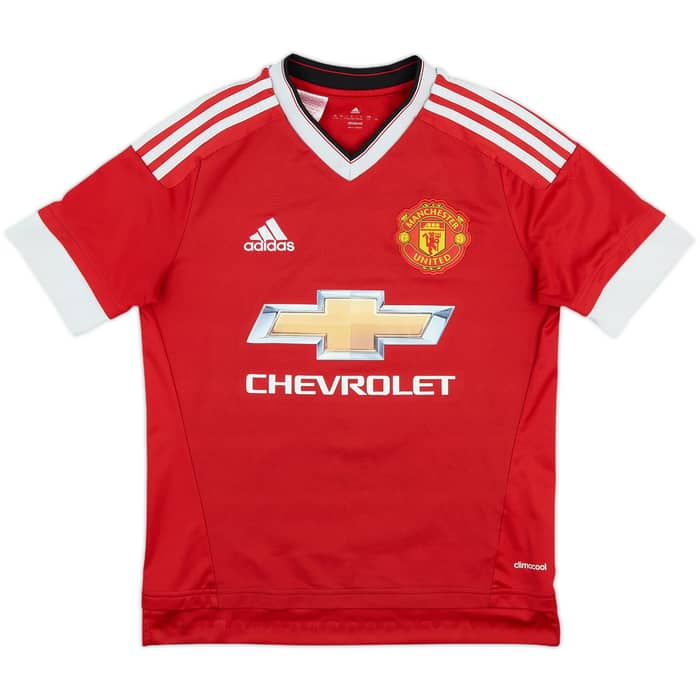 2015-16 Manchester United Home Shirt Pogba #6 - 6/10 - (L.Boys)