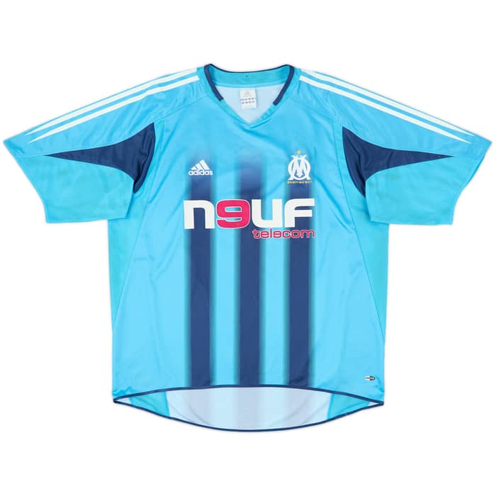 2004-05 Olympique Marseille Away Shirt Lizarazu #3 - 8/10 - (XL)