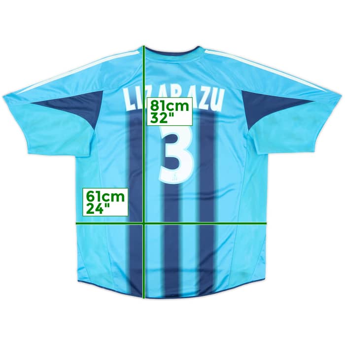 2004-05 Olympique Marseille Away Shirt Lizarazu #3 - 8/10 - (XL)
