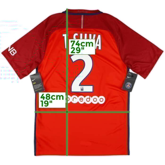 2016-17 Paris Saint-Germain Away Shirt T.Silva #2 (S)