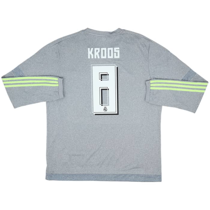 2015-16 Real Madrid Away L/S Shirt Kroos #8 (XL)