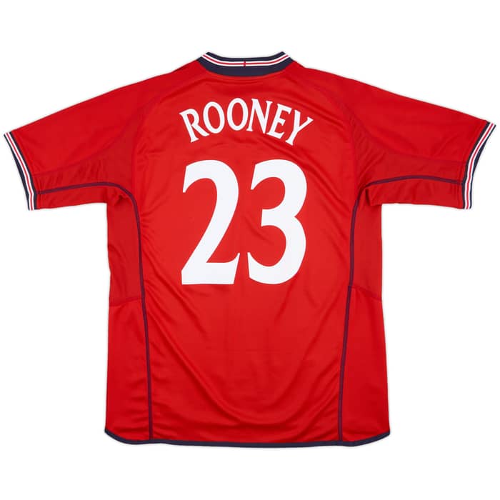 2002-04 England Away Shirt Rooney #23 - 7/10 - (L)