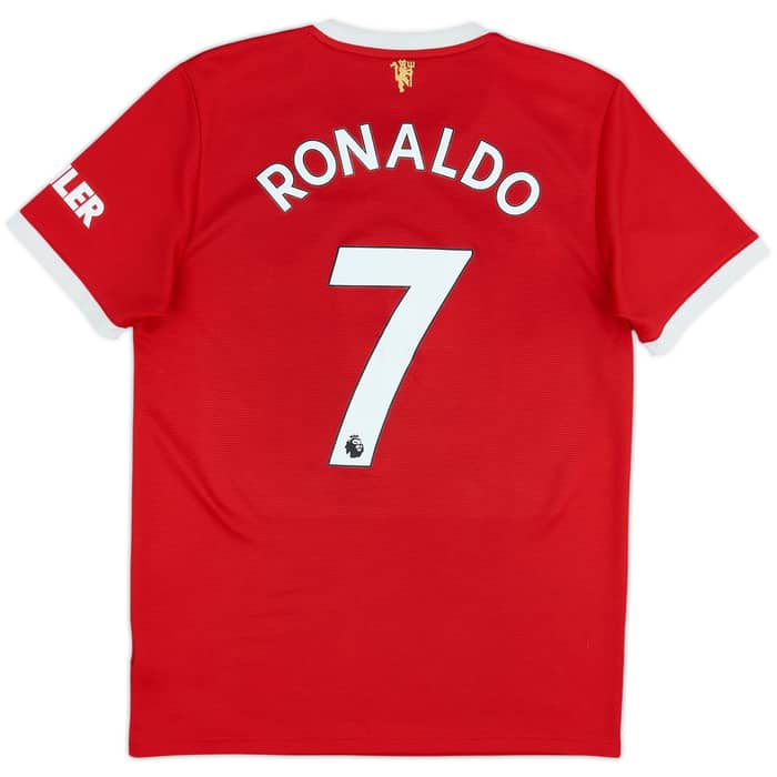 2021-22 Manchester United Home Shirt Ronaldo #7 - 8/10 - (M)