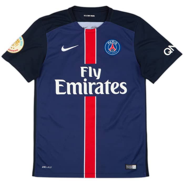 2015-16 Paris Saint-Germain Home Shirt Ibrahimovic #10 - 8/10 - (S)