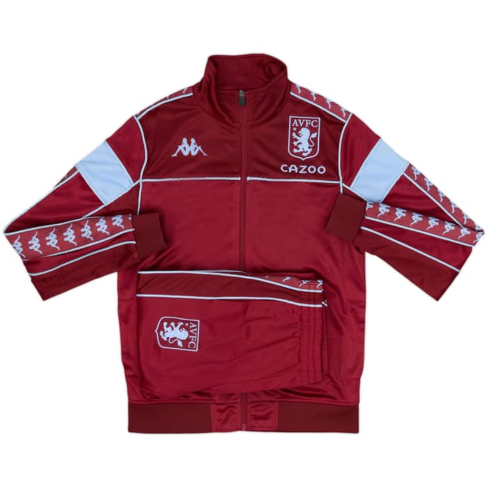 2021-22 Aston Villa Kappa Tracksuit - 9/10 - (S)