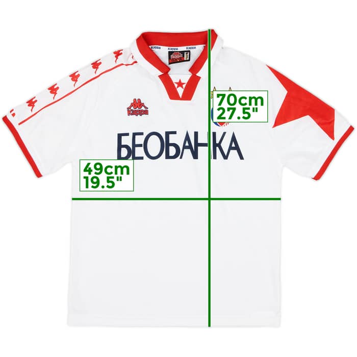 1997-98 Red Star Belgrade Away Shirt - 8/10 - (S)