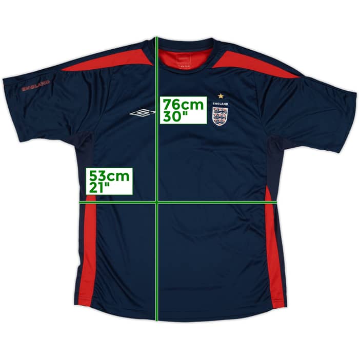 2006-07 England Umbro Training Shirt - 5/10 - (XL)