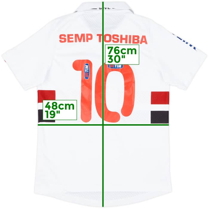 2013 Sao Paulo Home Shirt #10 - 9/10 - (S)