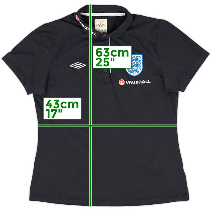 2011-12 England Umbro Polo Shirt - 9/10 - (Women's M)