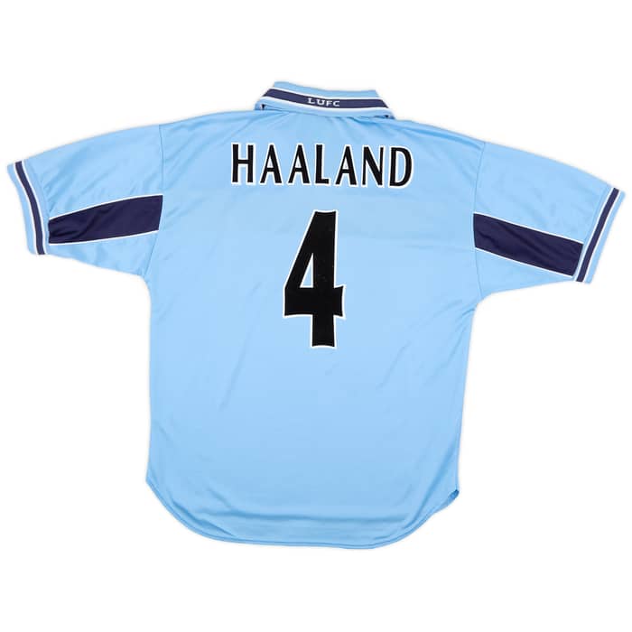 1999-00 Leeds United Away Shirt Haaland #4 - 7/10 - (L)