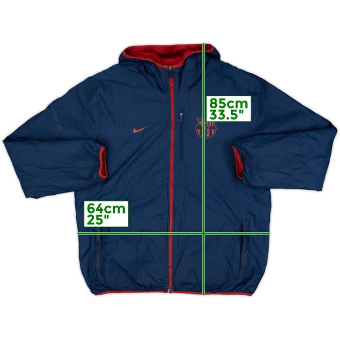 2013-14 Barcelona Nike Reversible Padded Bench Coat - 7/10 - (XL)