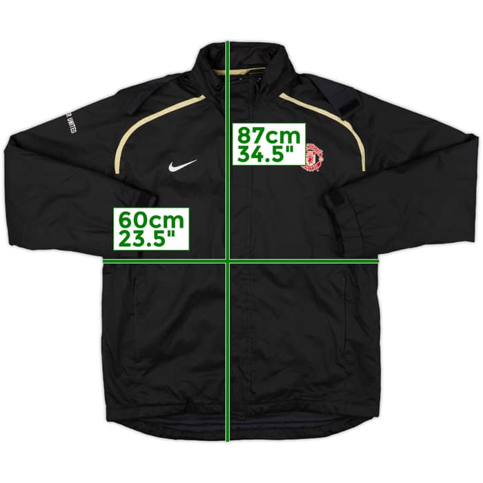 2006-07 Manchester United Nike Hooded Rain Jacket - 8/10 - (M)