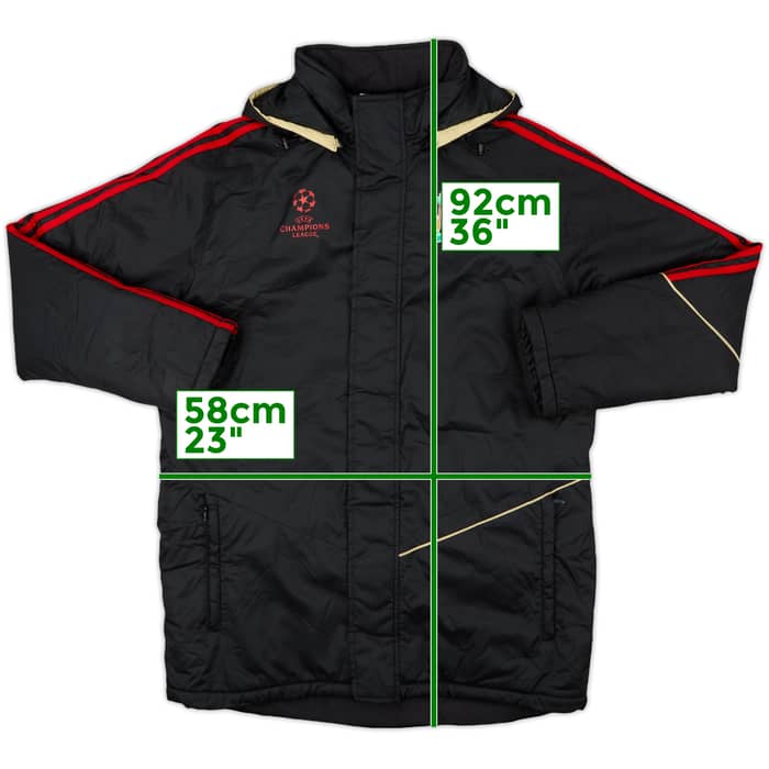 2008-09 Liverpool adidas Padded Bench Coat - 6/10 - (L)