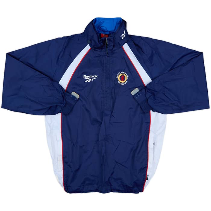 2001-02 Crewe Alexandra Reebok Player Issue Hooded Rain Jacket #20 - 9/10 - (L)