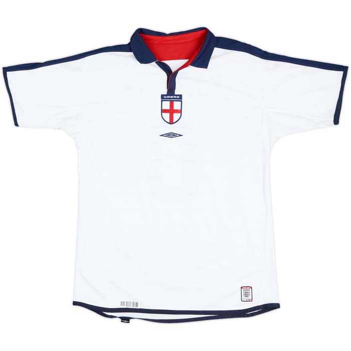 2003-05 England Home Shirt Scholes #8 - 9/10 - (L)