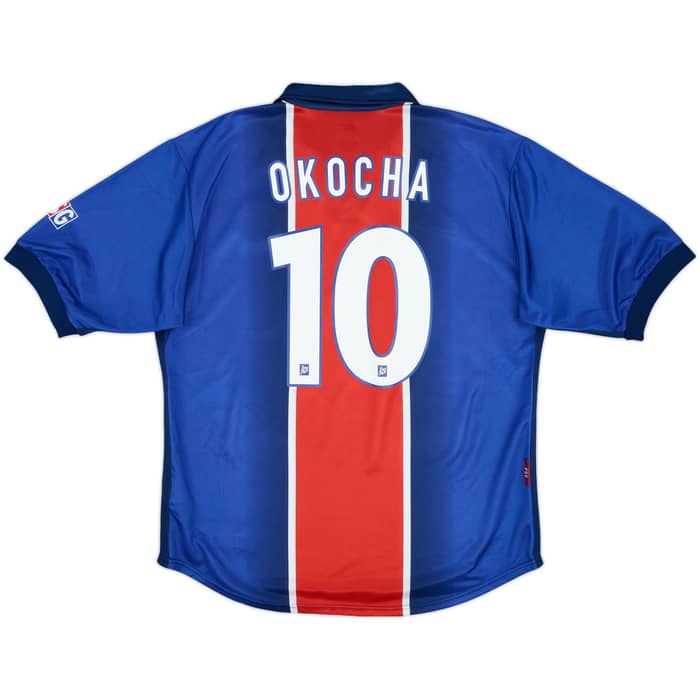 1998-99 Paris Saint-Germain Home Shirt Okocha #10 - 9/10 - (L)