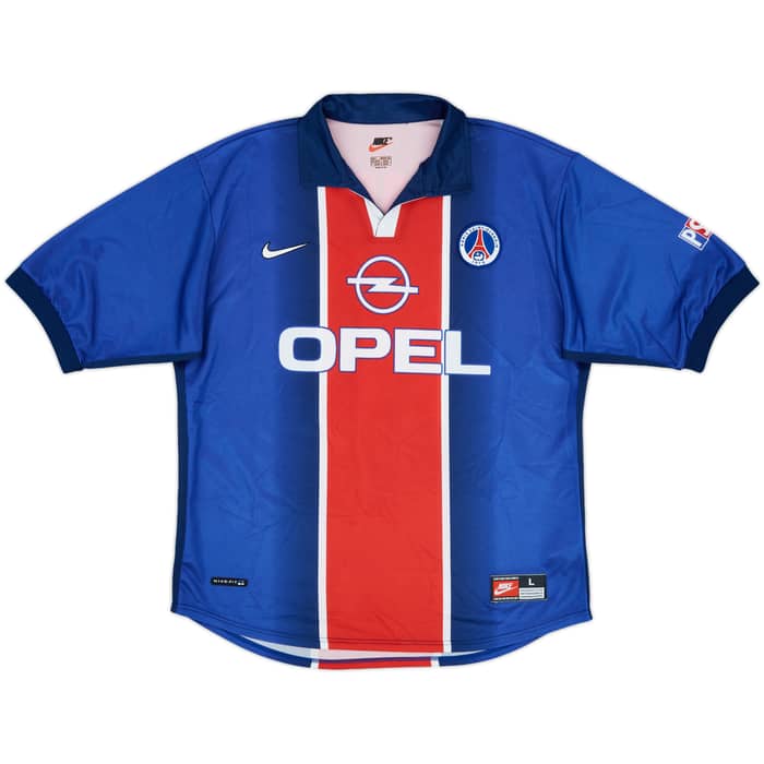 1998-99 Paris Saint-Germain Home Shirt Okocha #10 - 9/10 - (L)