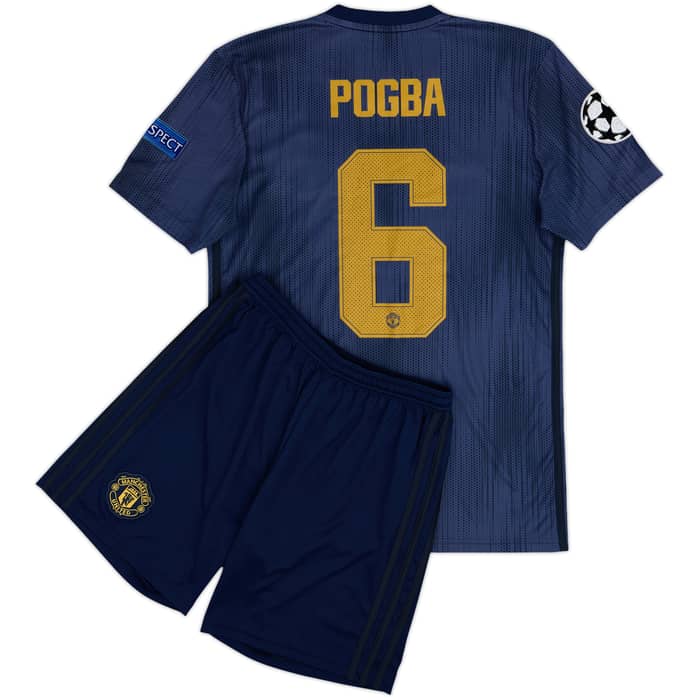 2018-19 Manchester United Third Shirt & Shorts Pogba #6 - 7/10 - (S)
