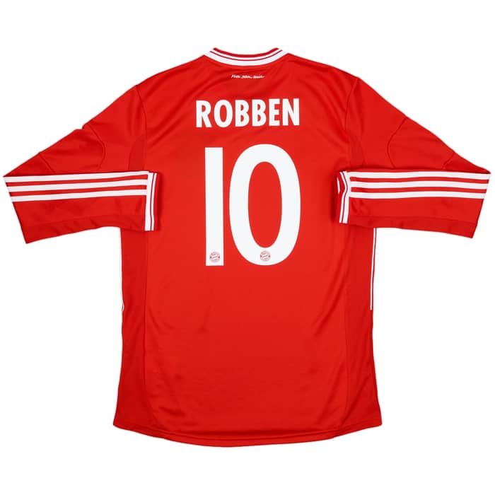 2013-14 Bayern Munich Player Issue L/S Shirt Robben #10 - 9/10 - (L)