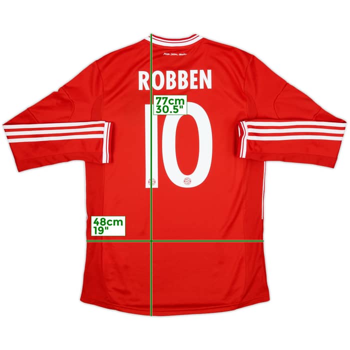 2013-14 Bayern Munich Player Issue L/S Shirt Robben #10 - 9/10 - (L)